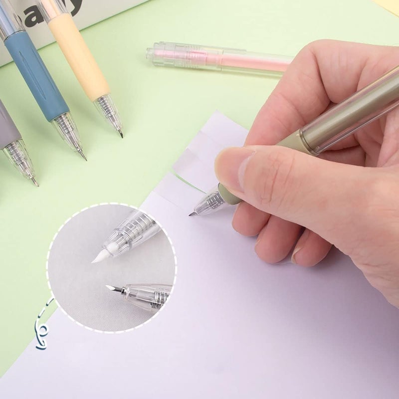 Fortunemee Craft Exacto Knife Craft Cutting Tool Paper Cutter Knife Pen Retractable Hobby Knife Blade Art Utility Precision Paper Cutting Carving Tool w/Pocket Clip for DIY Drawing Scrapbooking Tools - Image 5